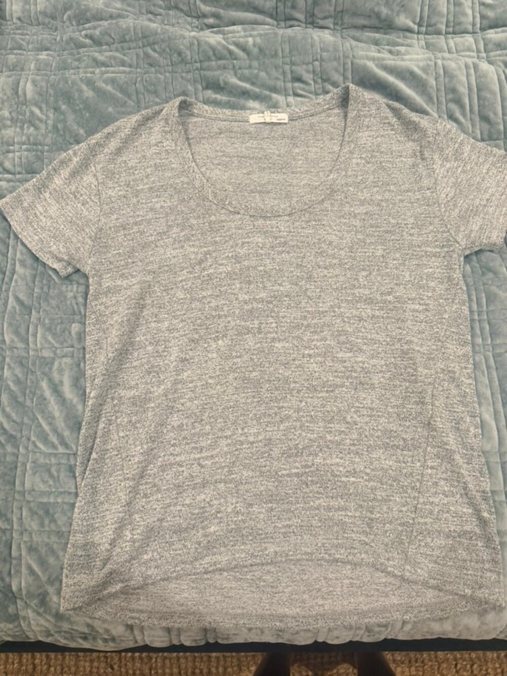 Rag & Bone Gray Scoop Neck Soft Tee - Size XXS